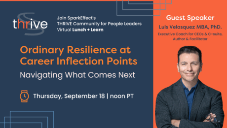 Promotional banner for Resilience event featuring Luis Velasquez